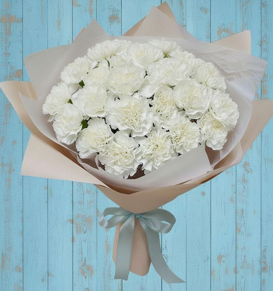 Букет цветов из: Гвоздики в Удобной Краснодарский край