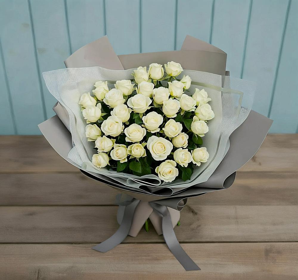 Букет Белоснежная нежность в Удобной Краснодарский край