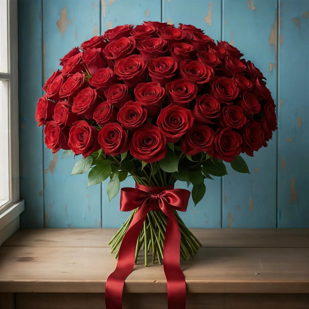 Букет Красные розы Блэк Меджик в Удобной Краснодарский край