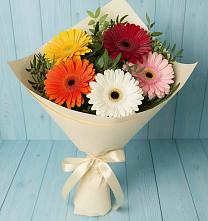 Букет цветов из:  Герберы в Удобной Краснодарский край
