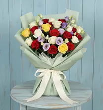 Букет цветов из:  Розы в Удобной Краснодарский край