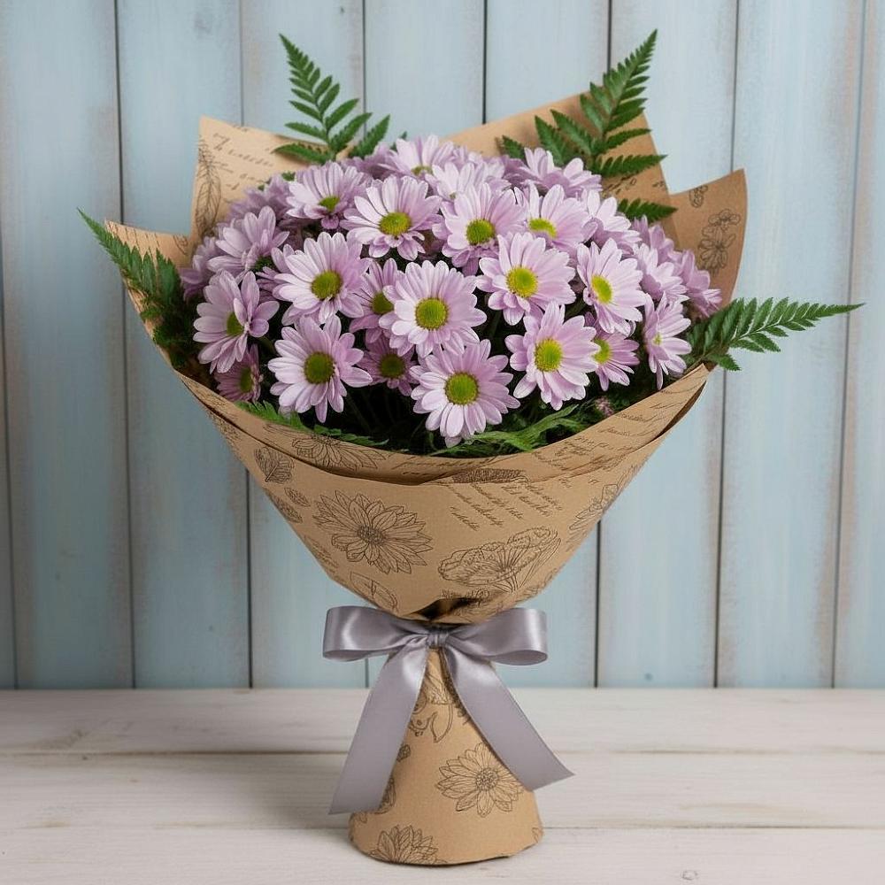 Букет цветов из: Хризантемы в Удобной Краснодарский край
