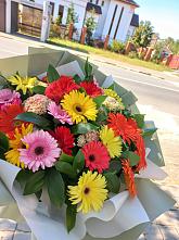 Букет цветов из:  Герберы #REPLACE_PRED# Удобной Краснодарский край