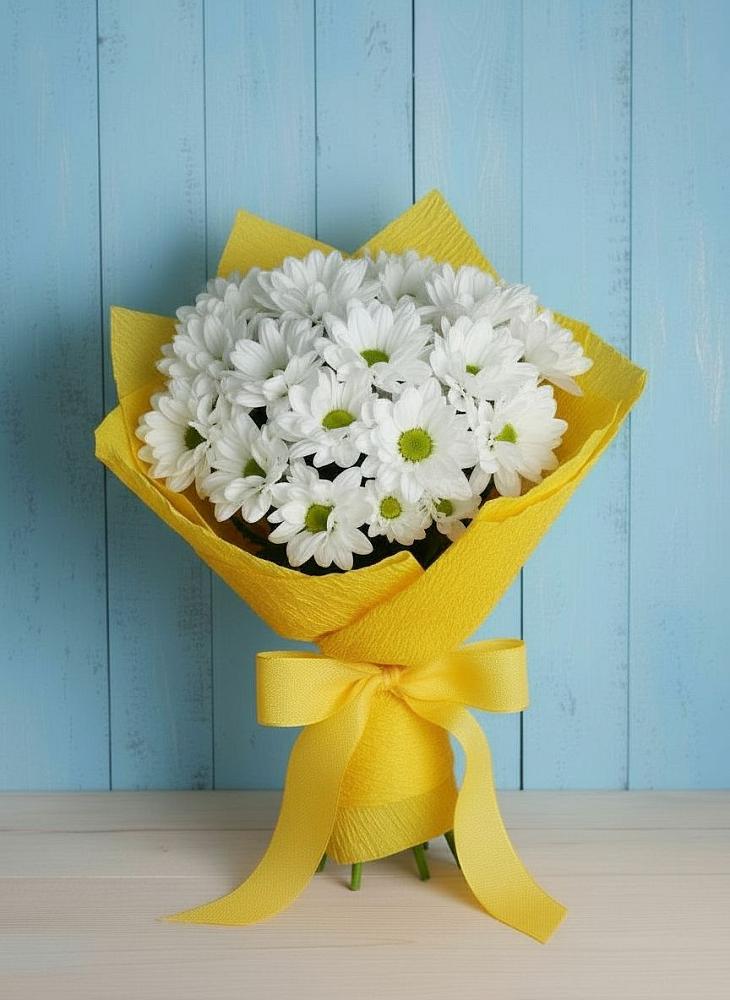 Букет цветов из: Хризантемы в Удобной Краснодарский край