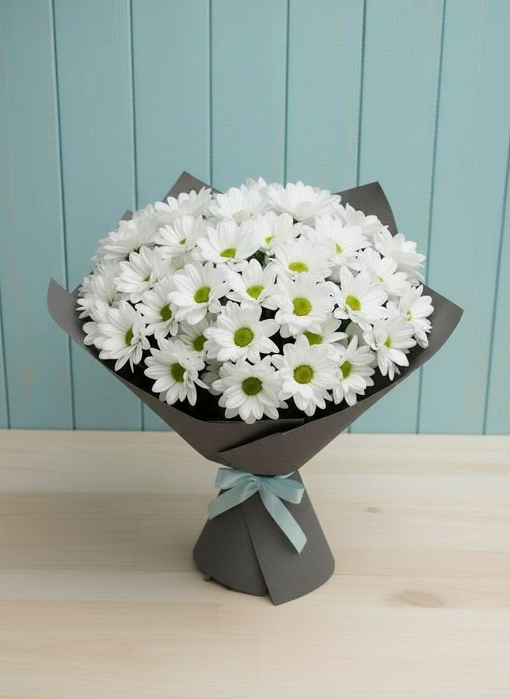 Букет цветов из: Хризантемы в Удобной Краснодарский край