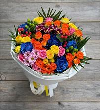 Букет цветов из:  Розы и Хризантемы в Удобной Краснодарский край