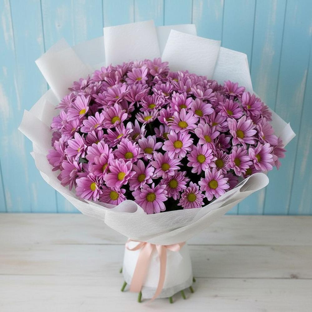 Букет цветов из: Хризантемы в Удобной Краснодарский край