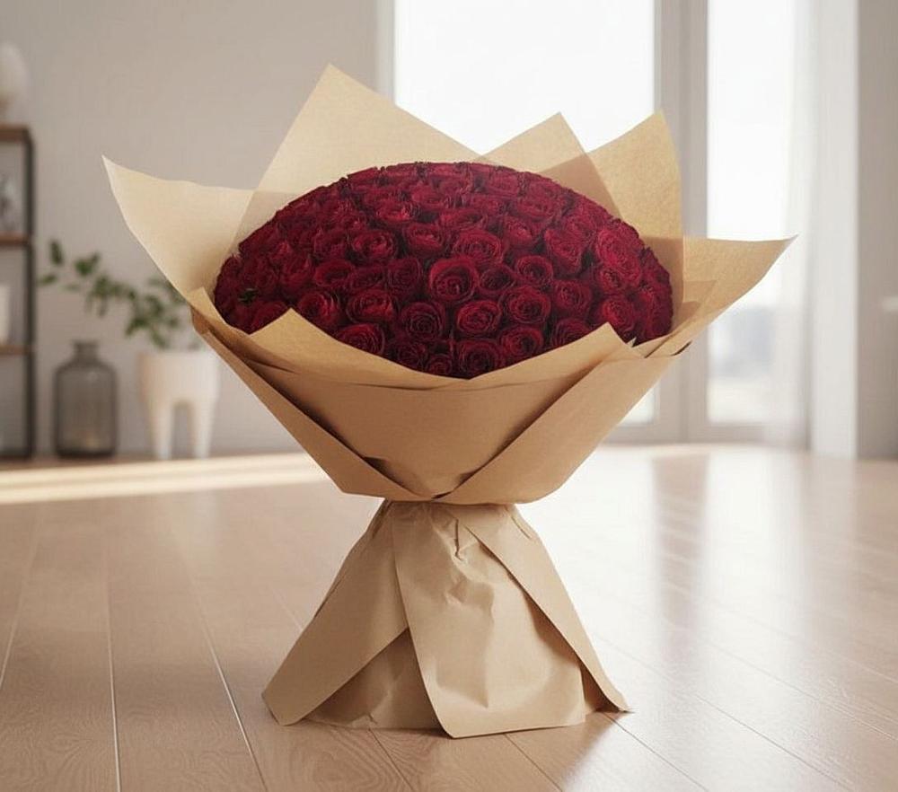 Букет 101 Красная роза в Удобной Краснодарский край