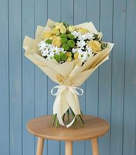 Букет цветов из:  Хризантемы и Розы #REPLACE_PRED# Удобной Краснодарский край