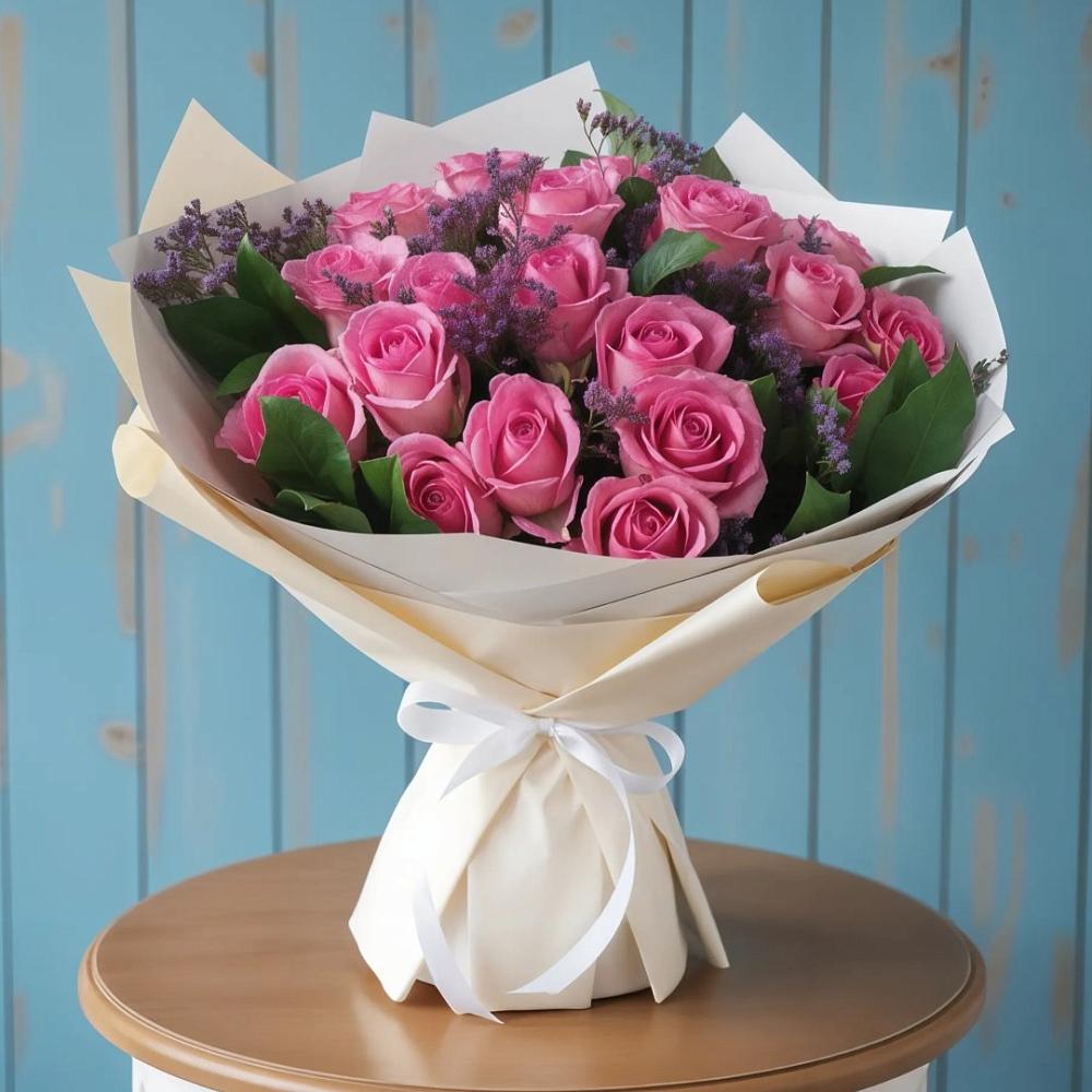 Букет цветов из: Розы в Удобной Краснодарский край