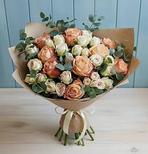 Букет цветов из:  Альстромерии и Розы #REPLACE_PRED# Удобной Краснодарский край