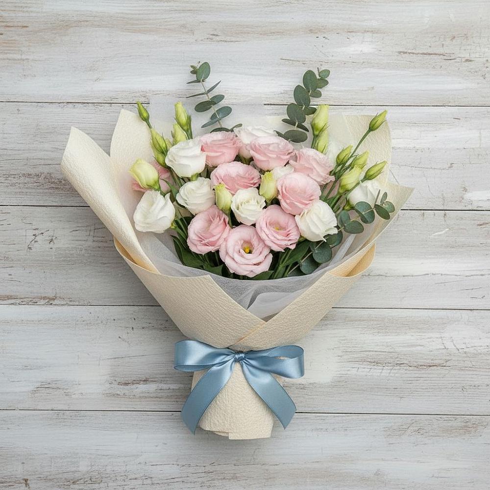 Букет цветов из: Лизиантусы в Удобной Краснодарский край